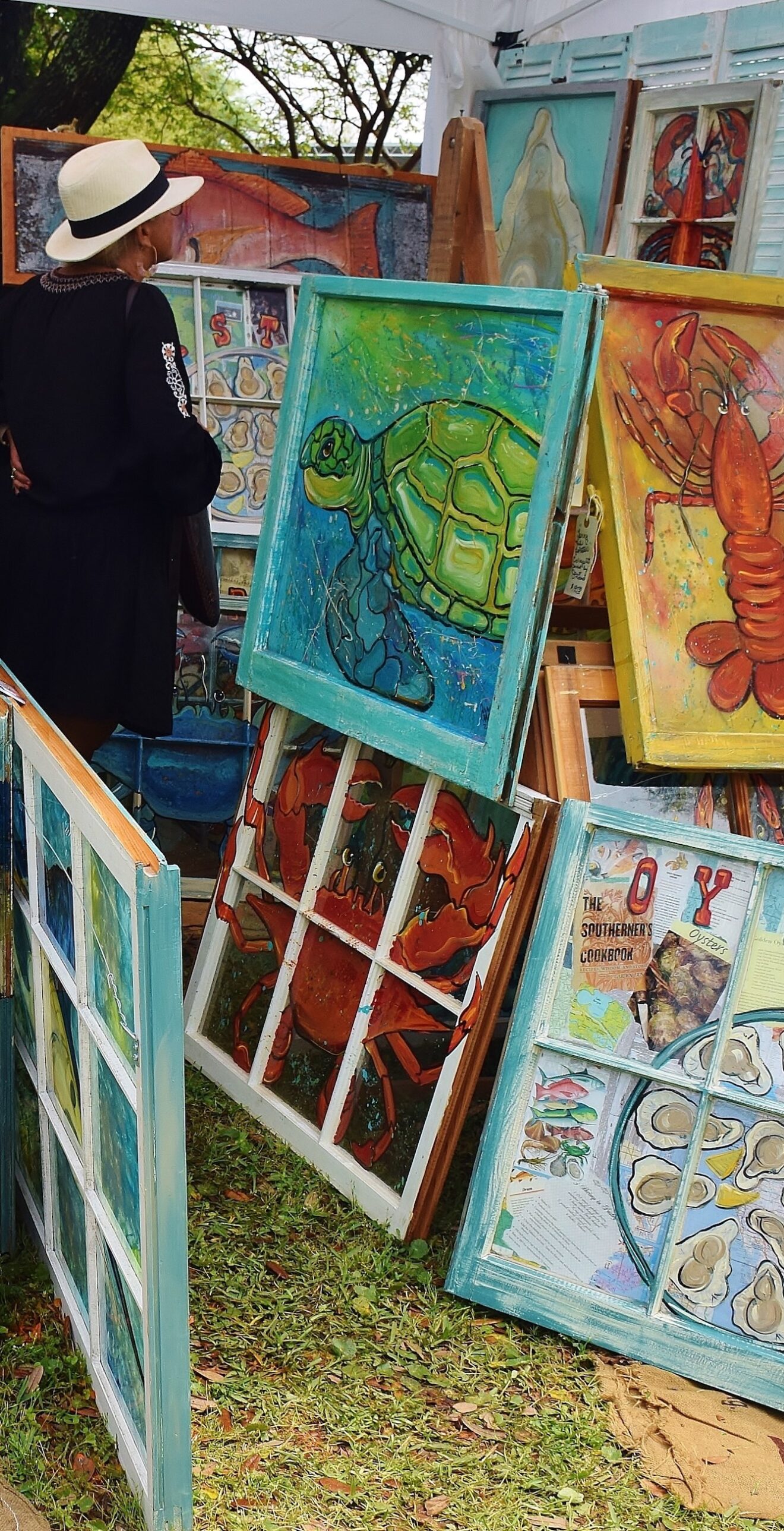 Art in the Pass Artist tent